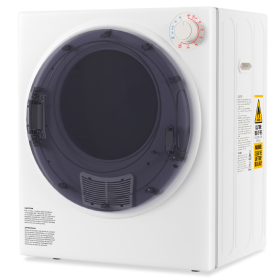 Only Supports Self Pickup-Portable Dryer, Electric Dryer With Stainless Steel Inner Drum For Apartments, RVs, Dorms, Compact Dryer For Tight Spaces (Color: White)
